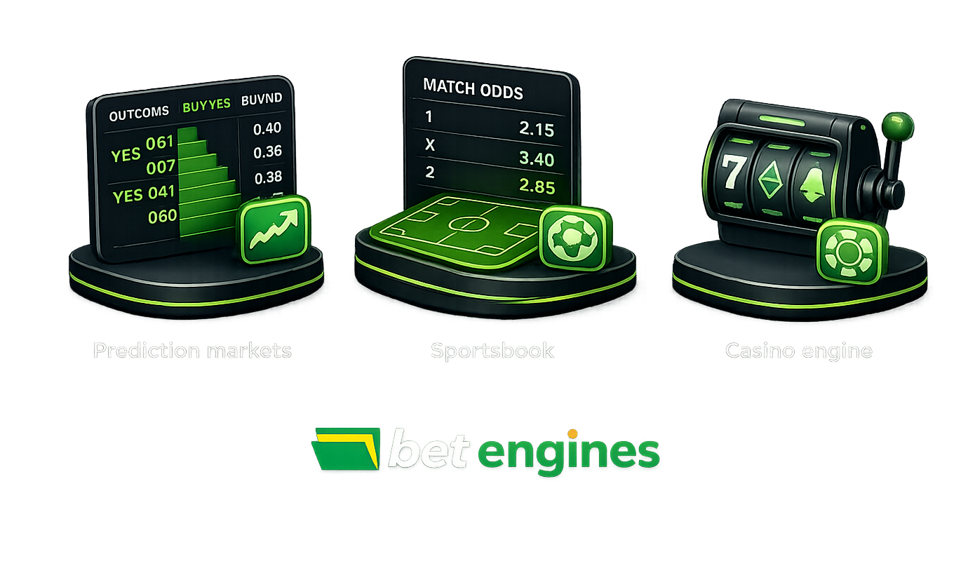 BetEngines prediction market software, sportsbook and casino integration for operators